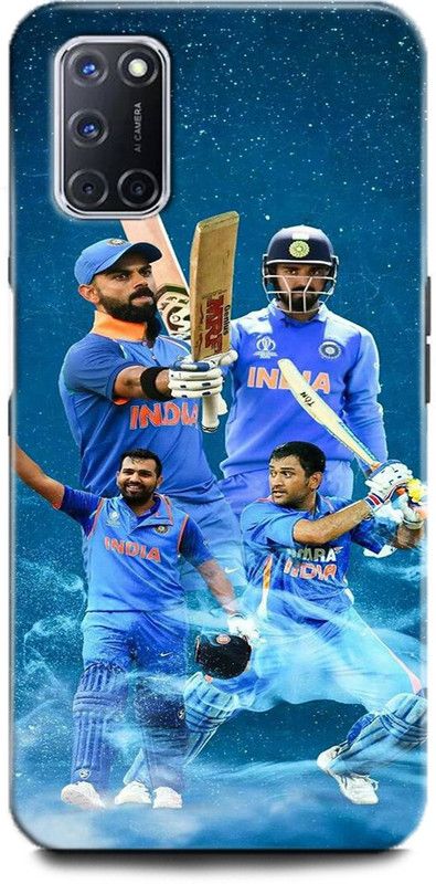 Afterglow Back Cover for Oppo A52 VIRAT KHOLI, SPORTS, CRICKET, MS DHONI, HITMAN, KL RAHUL  (Multicolor, Shock Proof, Pack of: 1)