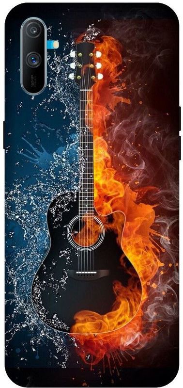 SSMORYA Back Cover for Realme C3, Guitar Multicolour Printed Back Cover  (Multicolor, Shock Proof, Pack of: 1)