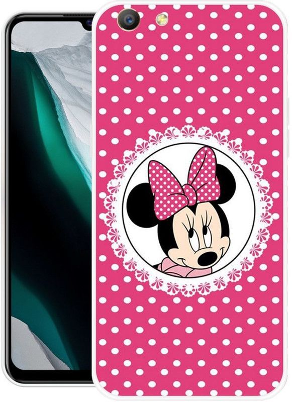 BAGRA Back Cover for Oppo A57  (Pink, White, Grip Case, Silicon, Pack of: 1)