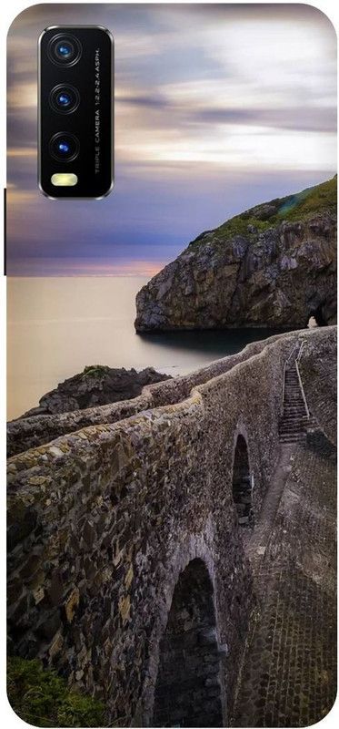 Bluvver Back Cover for Vivo Y12s, V2033, Printed Sunset Nature Back Cover  (Multicolor, Hard Case, Pack of: 1)