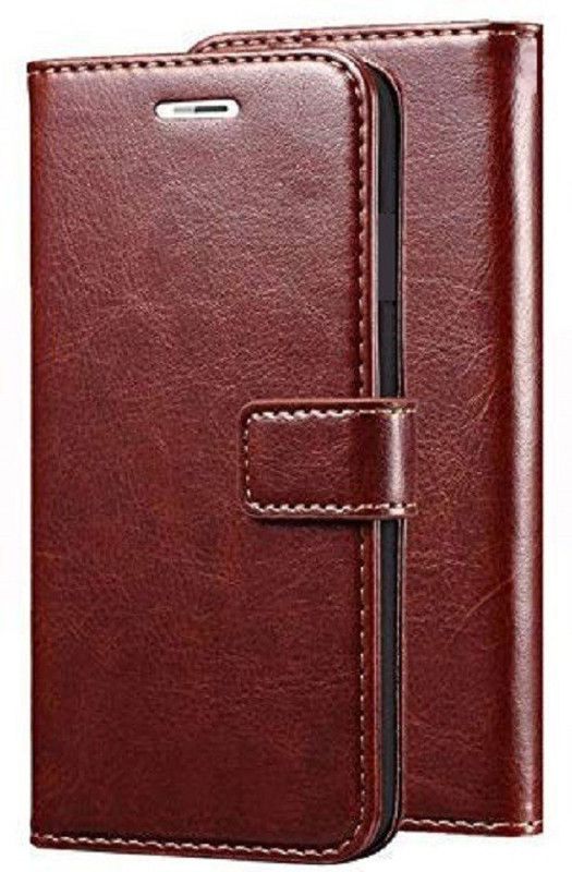 FARMAISH Flip Cover for Samsung Galaxy J2 2018  (Brown, Shock Proof, Pack of: 1)