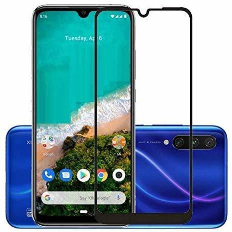 HIE POWER Edge To Edge Tempered Glass for Xiaomi Mi A3 (11D HD Quality)  (Pack of 1)
