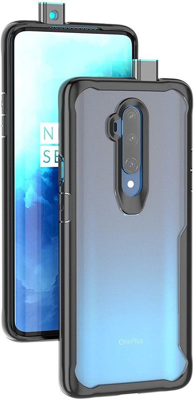 kursa hub Front & Back Case for Realme C15  (Black, Transparent, Shock Proof, Pack of: 1)