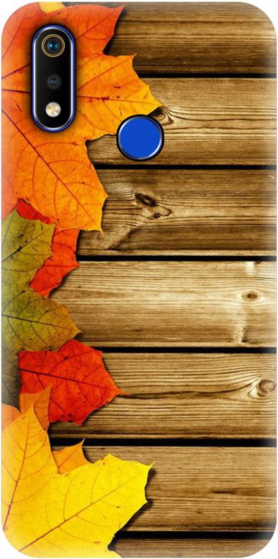 Smutty Back Cover for Realme 3i, RMX1827 - Maple Leaves Print  (Multicolor, Hard Case, Pack of: 1)