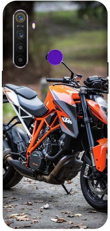 3D U PRINT Back Cover for Realme 5i,RMX2030, KTM BIKE,BULLET  (Orange, Waterproof, Pack of: 1)