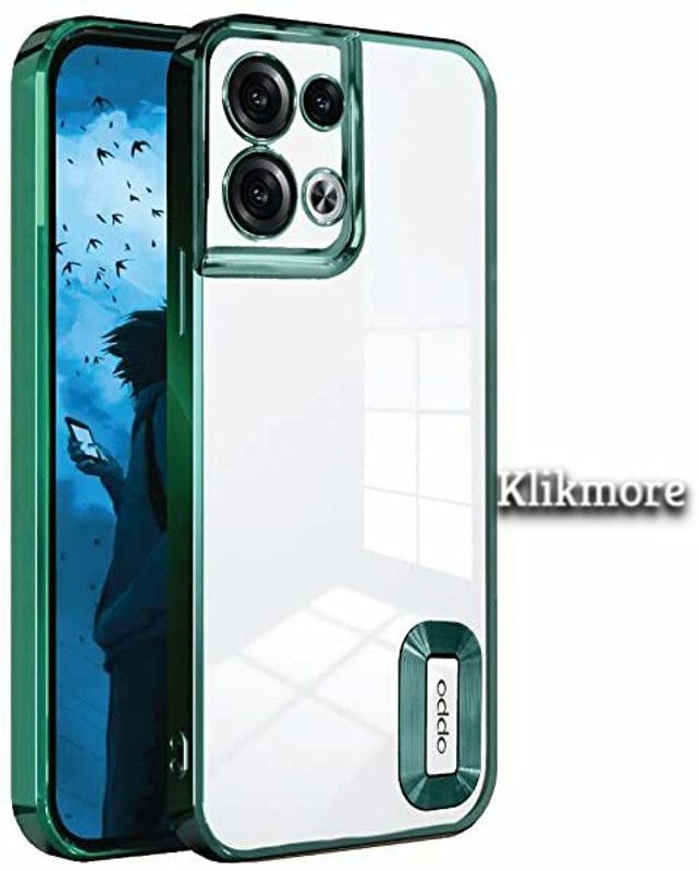 Klikmore Back Cover for OPPO RENO 8  (Green, Flexible, Pack of: 1)