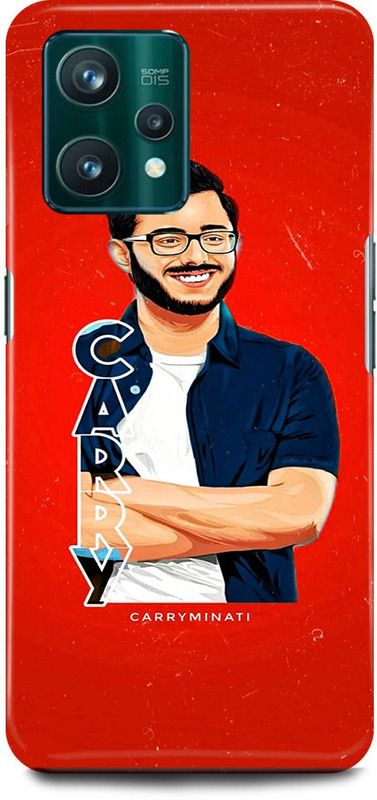 play fast Back Cover for Realme 9 Pro Plus 5G CARRY, MINATI, YOUTUBER  (Red, Hard Case, Pack of: 1)