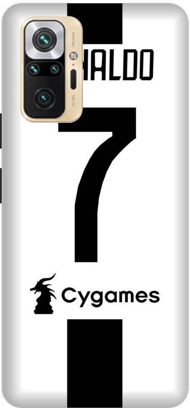 GRAFIQE Back Cover for REDMI Note 10 Pro Max M2101K6I CRISTIANO RONALDO, RONALDO 7, CR, 7, FOOTBALL, SPORTS  (Multicolor, Shock Proof, Pack of: 1)