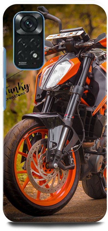 play fast Back Cover for Redmi Note 11 KTM, DUKE, BIKE, RACING, LOVER  (Orange, Hard Case, Pack of: 1)