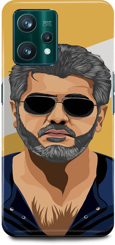 play fast Back Cover for Realme 9 Pro 5G, RMX3471 AJITH, KUMAR, SOUTH, ACTOR, HERO  (Yellow, Hard Case, Pack of: 1)