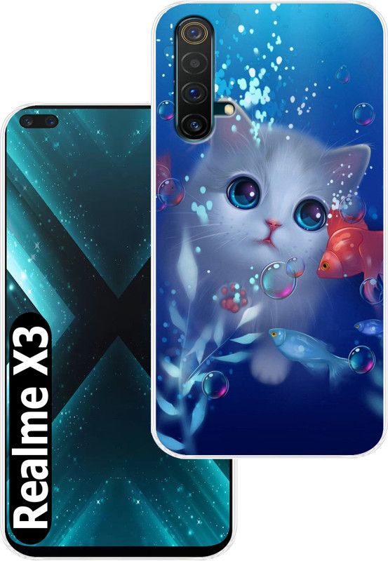 Goldista Back Cover for Realme X3  (Multicolor, Flexible, Silicon, Pack of: 1)