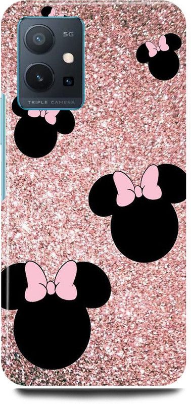 FRONK Back Cover for OnePlus Nord CE 2 5G, IV2201, MICKEY, MOUSE, MINNIE, MOUSE, DOLL  (Black, Hard Case, Pack of: 1)