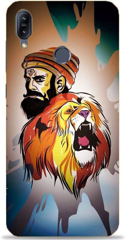 NDCOM Back Cover for Asus Zenfone Max Pro M1 Shivaji Maharaj King Printed  (Multicolor, Hard Case, Pack of: 1)