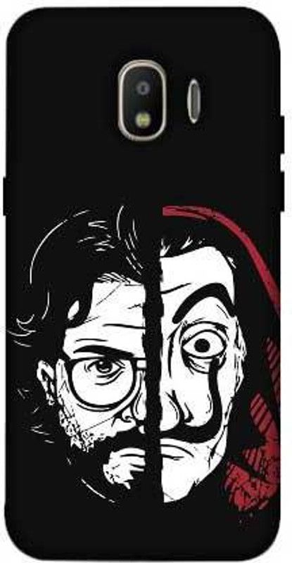 NDCOM Back Cover for Samsung Galaxy J2 2018 Professor And Mask Printed  (Multicolor, Hard Case, Pack of: 1)