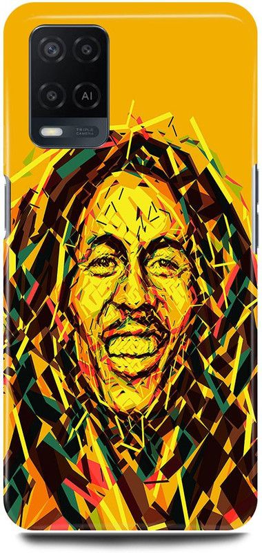 FRONK Back Cover for OPPO A54, CPH2239, BOB, MARLEY, SINGER, MUSIC, JAMAICAN, SINGER  (Yellow, Hard Case, Pack of: 1)