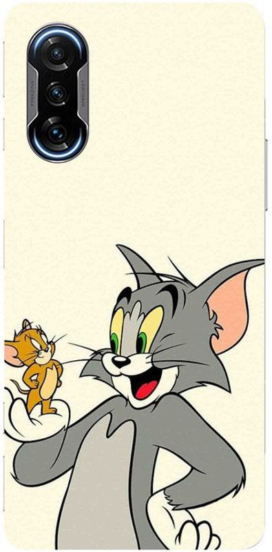 Golden Mask Back Cover for Sky Hawk Back Cover For Redmi Poco F3 GT Tom and Jerry  (Multicolor, Waterproof, Silicon, Pack of: 1)