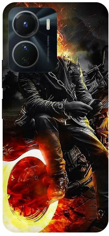 COVERJET Back Cover for VIVO Y16-GHOST- RIDER- MARVEL- SUPERHERO  (Multicolor, Hard Case, Pack of: 1)