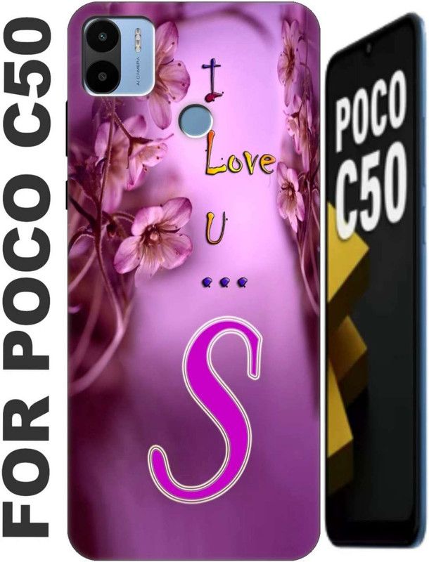 RDcon Back Cover for POCO C50  (Black, Silicon, Pack of: 1)