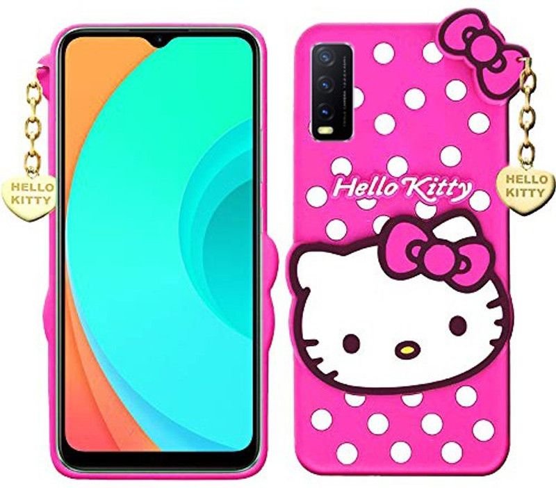 Woozy Back Cover for VIVO Y20T  (Pink, Silicon, Pack of: 1)