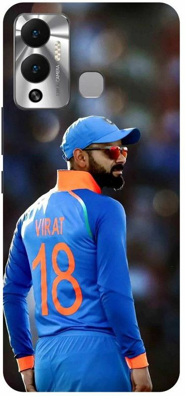 DIKRO Back Cover for Infinix HOT 12 Play, VIRAT, KOHLI, INDIAN, PLAYER, CRICKETER, RCB  (Blue, Hard Case, Pack of: 1)