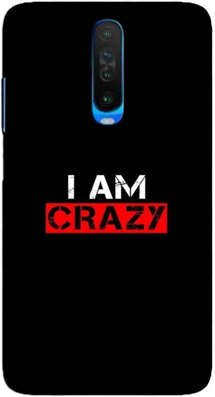 CROKIAN Back Cover for POCO X2 I am crazy Back Cover  (Multicolor, Hard Case, Pack of: 1)