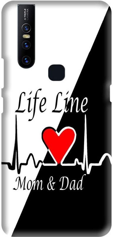 Crafto Rama Back Cover for Vivo V15 ,V1819, Vivo 1819, QUOTE, LOVE, MOM, DAD, PRINTED, BACK COVER  (Multicolor, Hard Case, Pack of: 1)