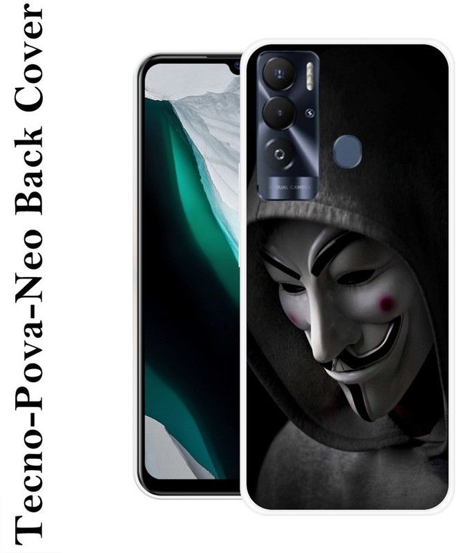 SHIVKUDI Back Cover for Tecno Pova Neo  (Black, Grey, Grip Case, Silicon)