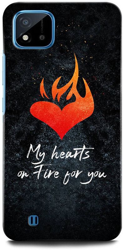ORBIQE Back Cover for Realme C11 2021 RMX3231 MY HEART FOR GIRLS, LOVE, FIRE, COUPLE LOVE, SWEET LOVE  (Multicolor, Hard Case, Pack of: 1)