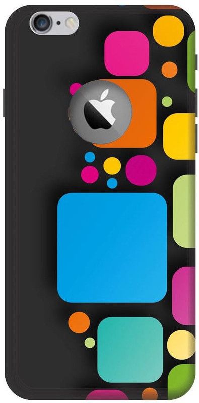 BYXIS Back Cover for iphone 7 cut Abstrect, Pattern, Colour, Solid, Black, Cool  (Multicolor, Shock Proof, Pack of: 1)