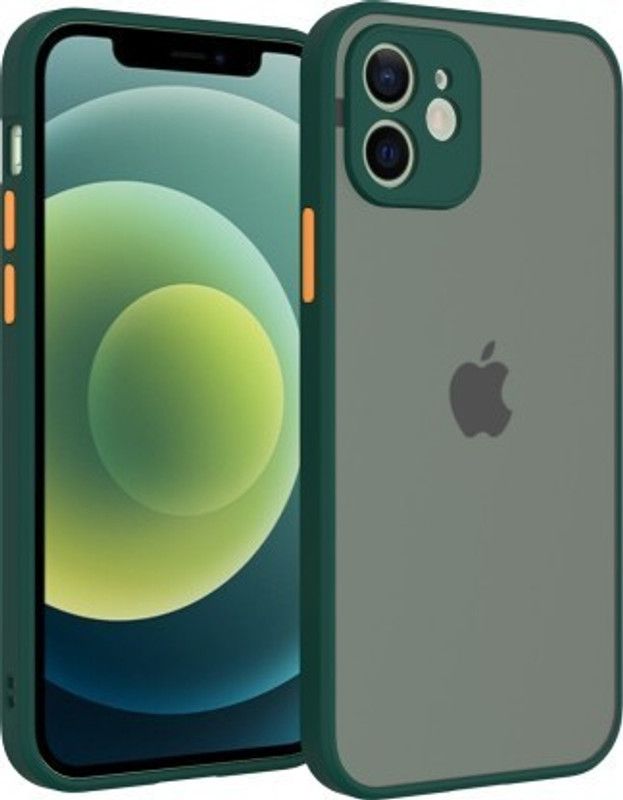 Cermarise Back Cover for iPhone 12 Mini  (Green, Camera Bump Protector, Pack of: 1)