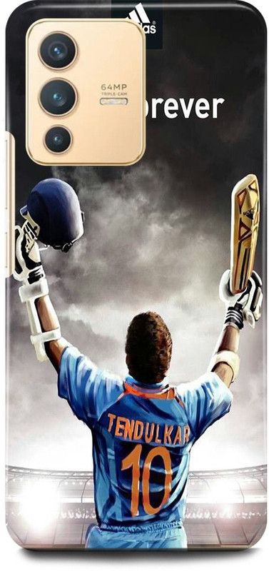 FIKORA Back Cover for Vivo V23 5G , V2130, SACHIN, TENDULKAR, INDIAN, CRICKET, GOD  (Blue, Hard Case, Pack of: 1)