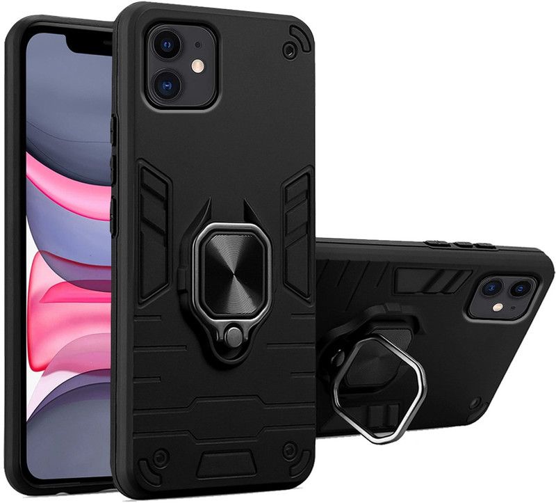 Krish Tech Back Cover for Apple iPhone 11  (Black)