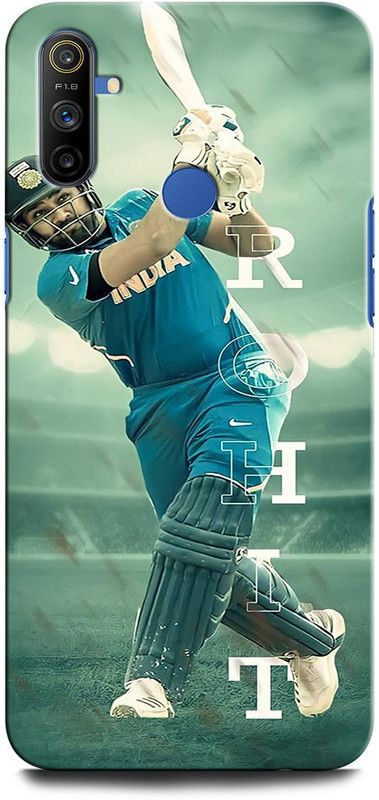 GRAFIQE Back Cover for Realme Narzo 20A ROHIT SHARMA, INDIA, CRICKET, INDIAN CRICKET BATSMAN  (Multicolor, Shock Proof, Pack of: 1)