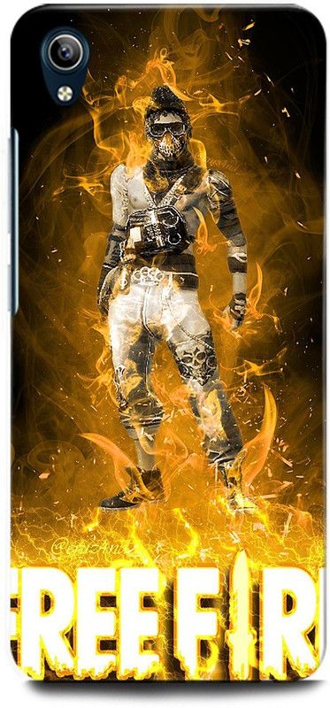 ORBIQE Back Cover for Vivo Y90 1908 FREEFIRE, JUEGO, GUN, METAL, FIRE, BACKGROUND, GAME, ARMY  (Multicolor, Hard Case, Pack of: 1)