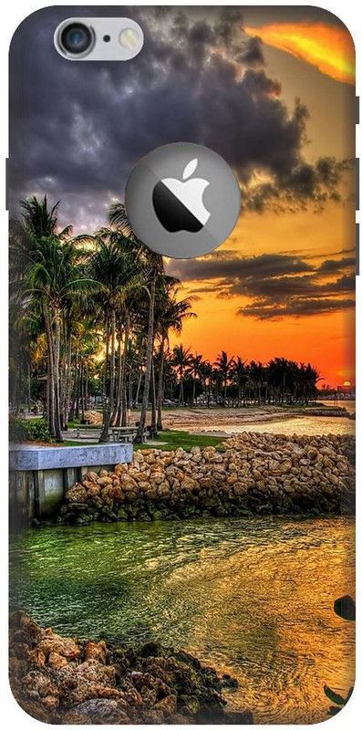 BYXIS Back Cover for iphone 7 cut natural, tropical, trees, sky, beautiful sea, water  (Multicolor, Shock Proof, Pack of: 1)