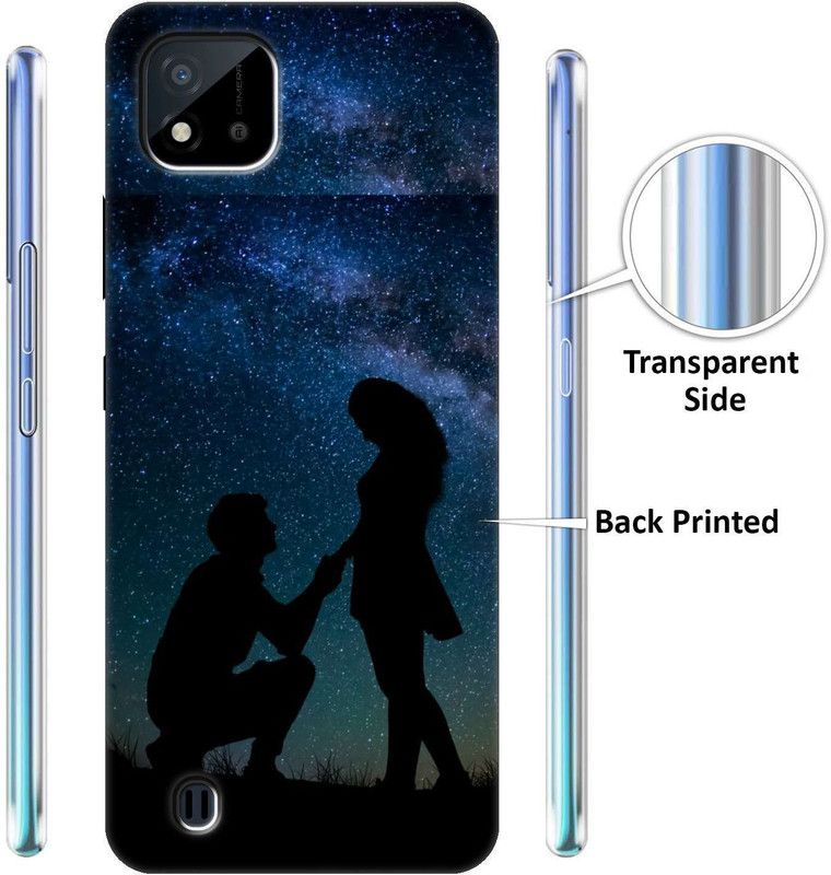 royal eshop 15 Back Cover for Realme C20  (Black, Blue, Shock Proof, Silicon, Pack of: 1)