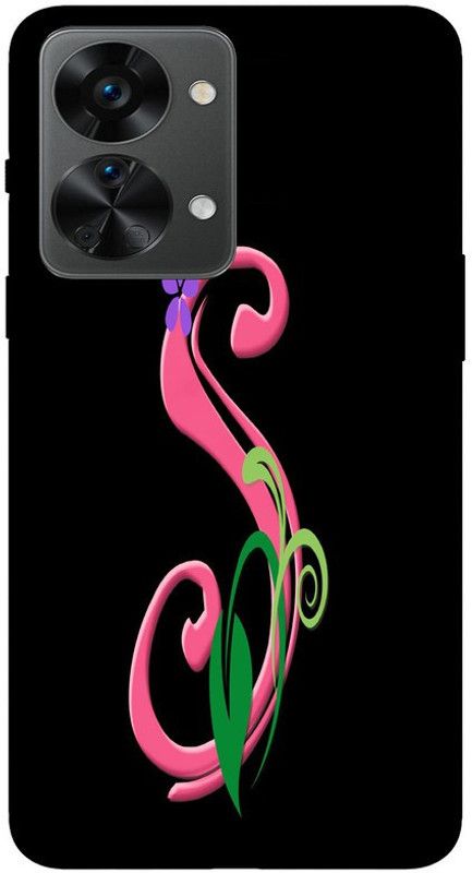 SGRB Enterprises Back Cover for One Plus Nord 2T 5G  (Pink, Black, Waterproof, Silicon)