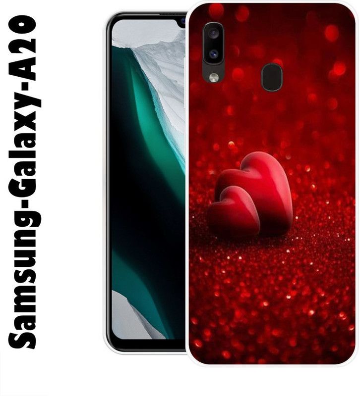 CellWorld Back Cover for Samsung Galaxy A20  (Red, Silicon)