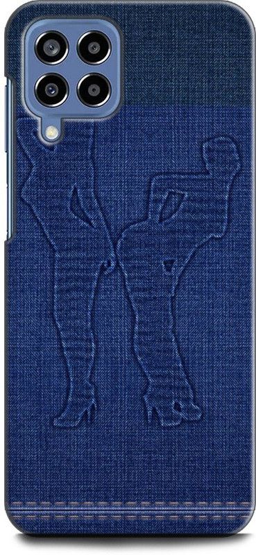 WallCraft Back Cover for SAMSUNG Galaxy M53 5G JEANS, BLUE, ABSTRACT, TEXTURE, FABRIC, GIRLS  (Multicolor, Dual Protection, Pack of: 1)