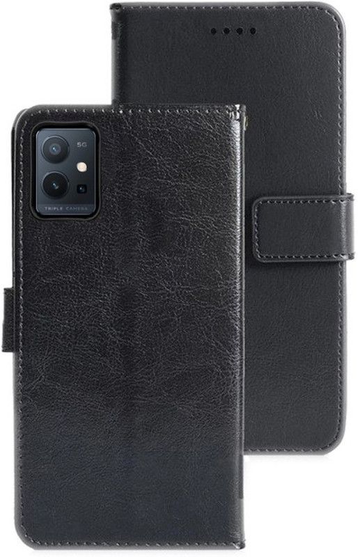 Digoz Back Cover for Vivo Y75 5G  (Black, Dual Protection, Pack of: 1)