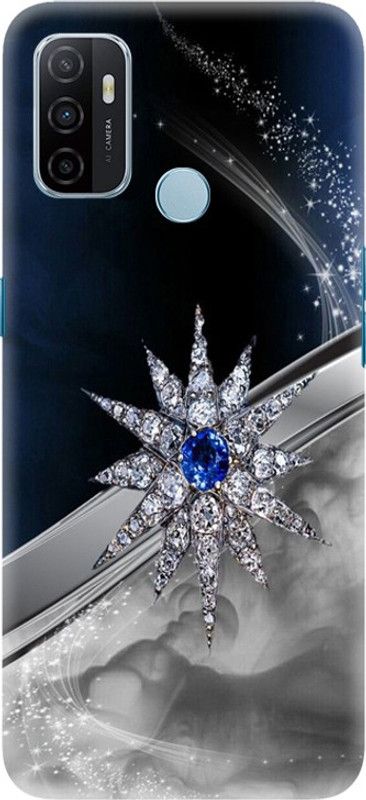 PNBEE Back Cover for Oppo A32, PDVM00 - Diamond Pattern Print  (Multicolor, Hard Case, Pack of: 1)