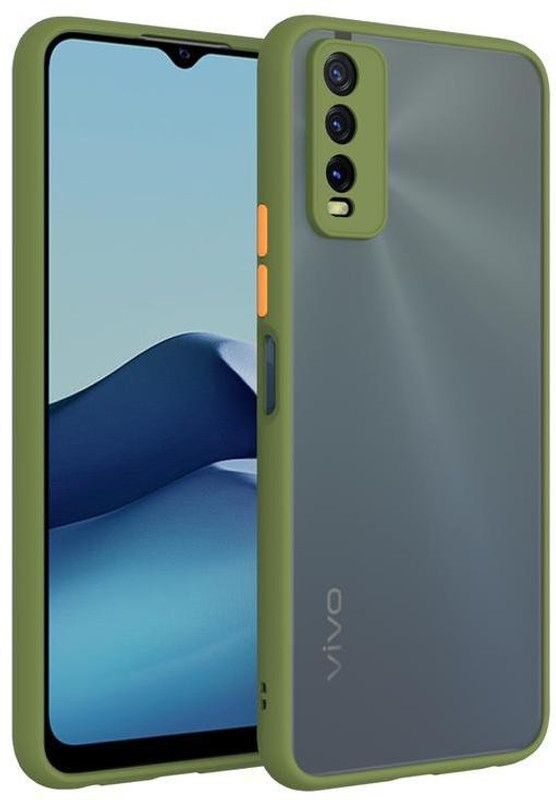 CNIX Back Cover for VIVO V15 Pro  (Green, Camera Bump Protector, Pack of: 1)
