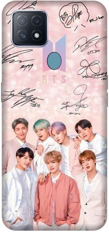 VS PRINT LINK Back Cover for OPPO A15s , CPH2179 ,BTS, bts, BTS army, BTS Love, bts singers Printed  (Pink, Hard Case, Pack of: 1)
