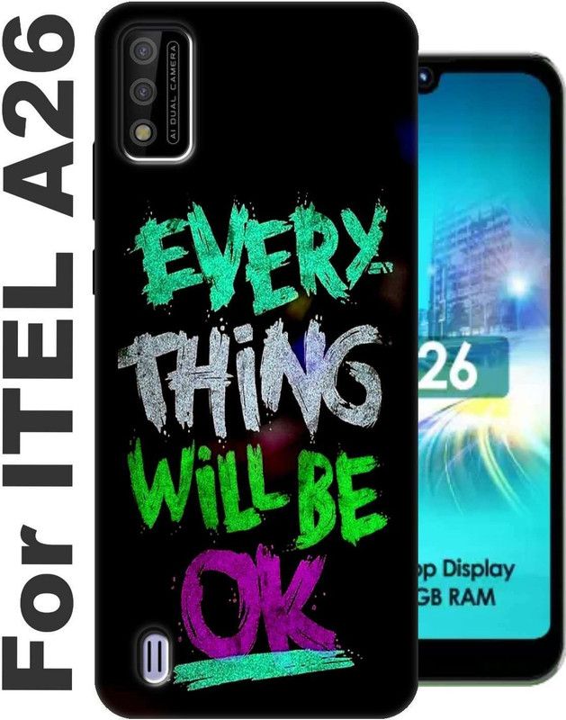 Rockerspot Back Cover for Itel A26 2758  (Green, Shock Proof, Silicon, Pack of: 1)