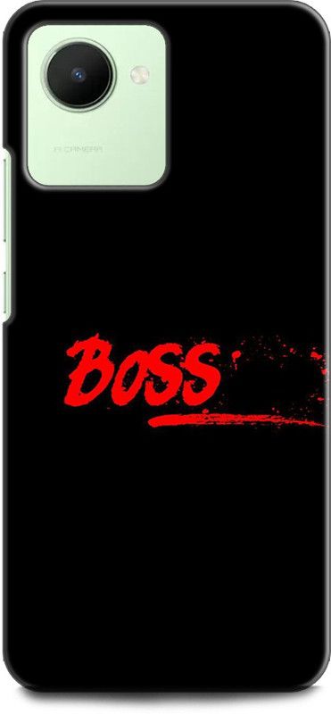 WallCraft Back Cover for Realme C30, RMX3581 BOSS, QUOTES, RED, BLACK  (Multicolor, Dual Protection, Pack of: 1)