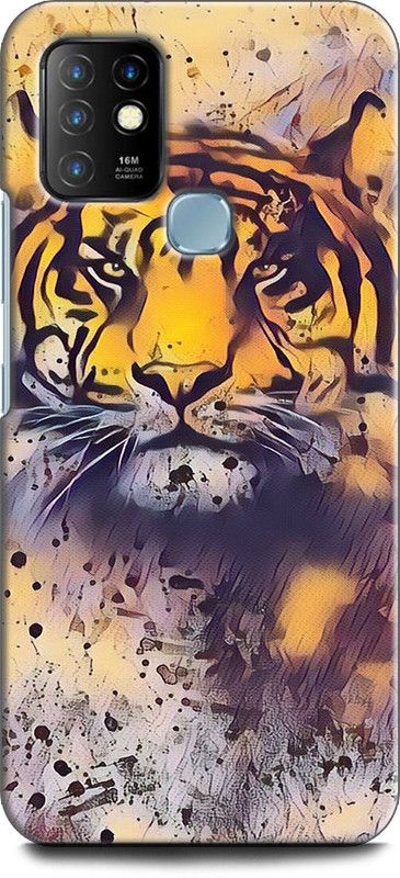 WallCraft Back Cover for Infinix Hot 10 TIGER, WILD, ABEJ, ANIMAL, ABSTRACT  (Multicolor, Dual Protection, Pack of: 1)
