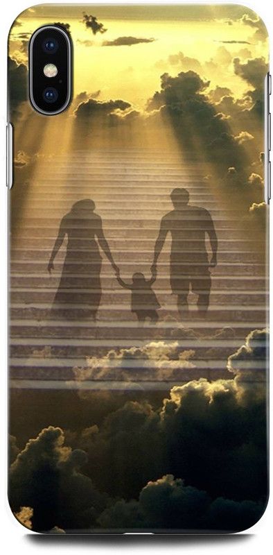 ORBIQE Back Cover for APPLE iPhone X MQA62HN/A MOTHER, MAA, FATHER, LIFE LINE, MOM DAD DAUGHTER  (Multicolor, Hard Case, Pack of: 1)