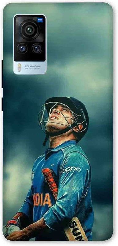 NDCOM Back Cover for VIVO X60 PRO M.S Dhoni Cricketer Printed  (Multicolor, Hard Case, Pack of: 1)