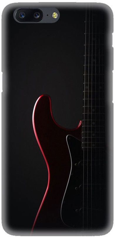 PNBEE Back Cover for OnePlus 5 (A5000) -Guitar Printed Back Case Cover  (Multicolor, Hard Case, Pack of: 1)