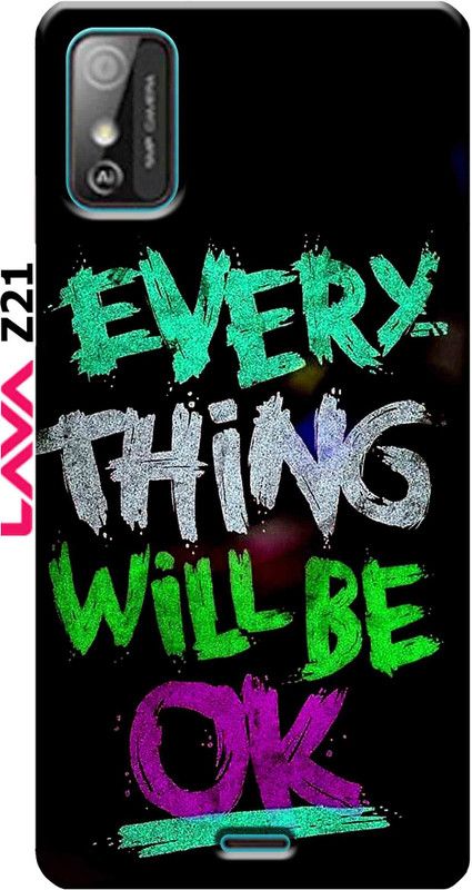 YorktoSis Back Cover for Lava Z21 2757  (Multicolor, Dual Protection, Silicon, Pack of: 1)